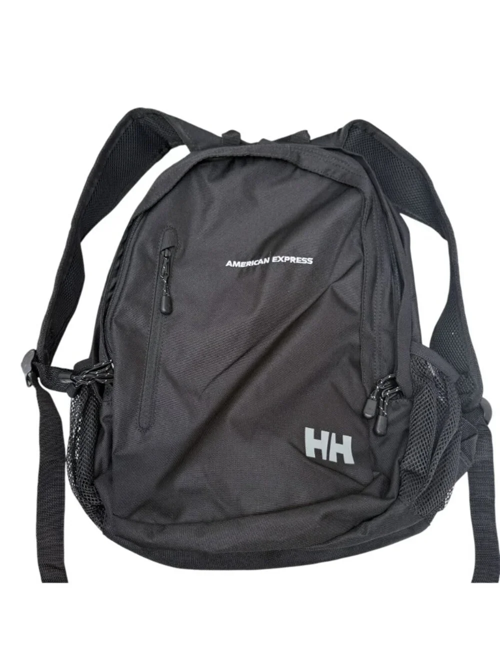 Helly Hansen Backpack Black Bag American Express Logo Laptop School Travel